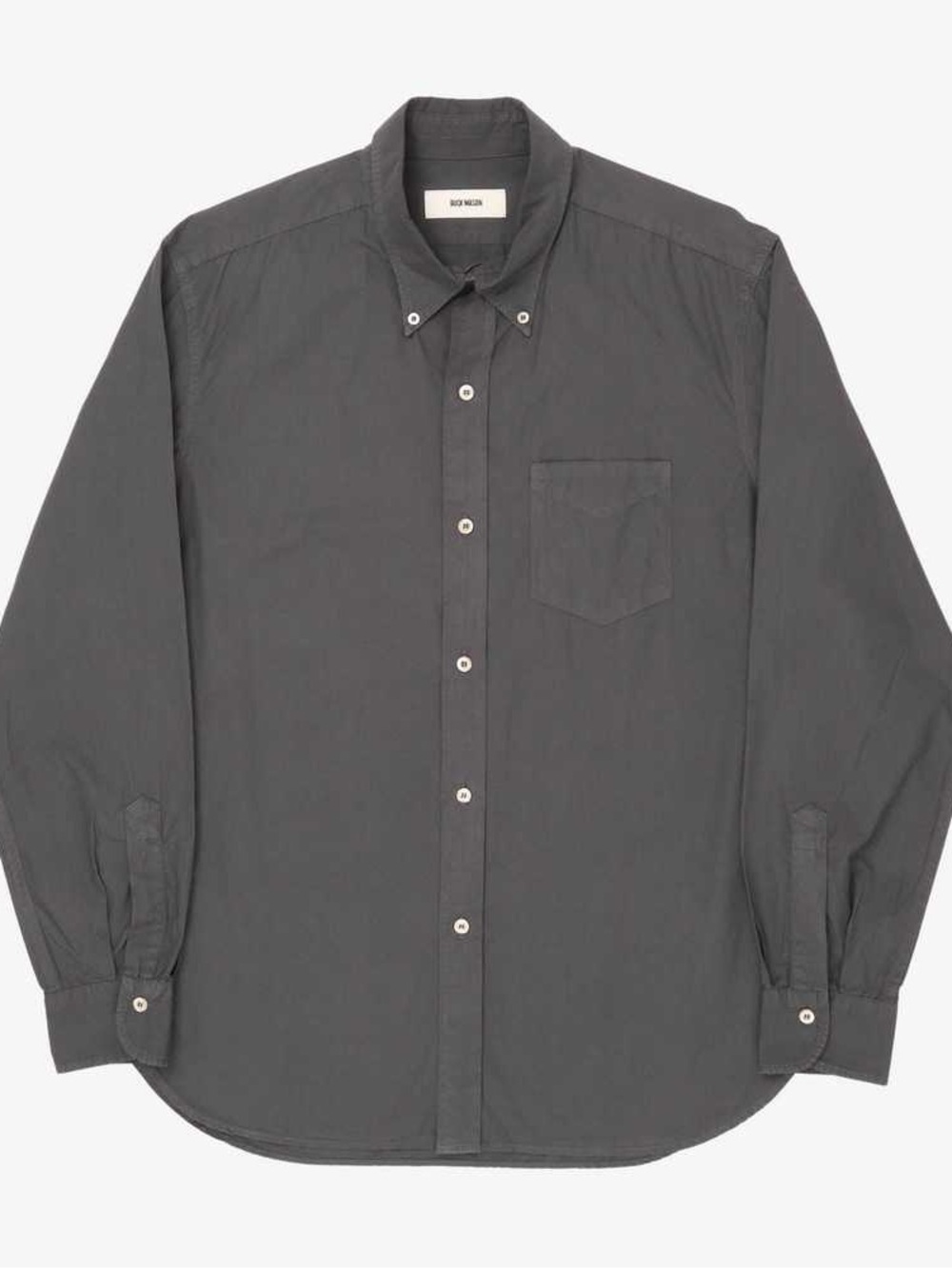 Men's Grey Button-Down Cotton Shirt